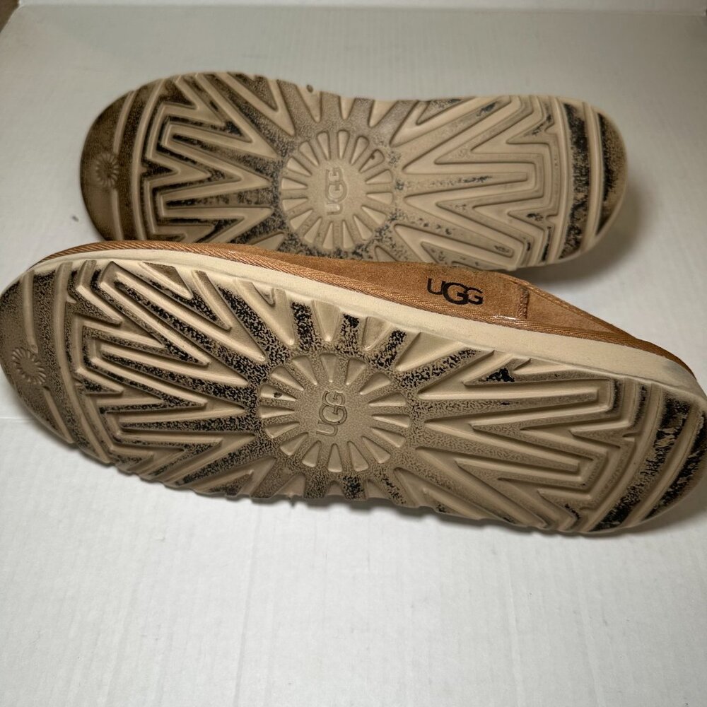 Ugg Tan Suede Slip-On Slippers - Picture 4 of 7